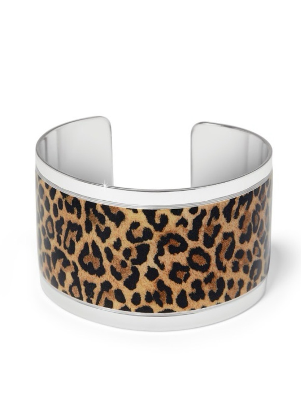 NWT BRIGHTON LEOPARD ANIMAL PRINT CATWALK POP APPEAL CUFF BRACELET